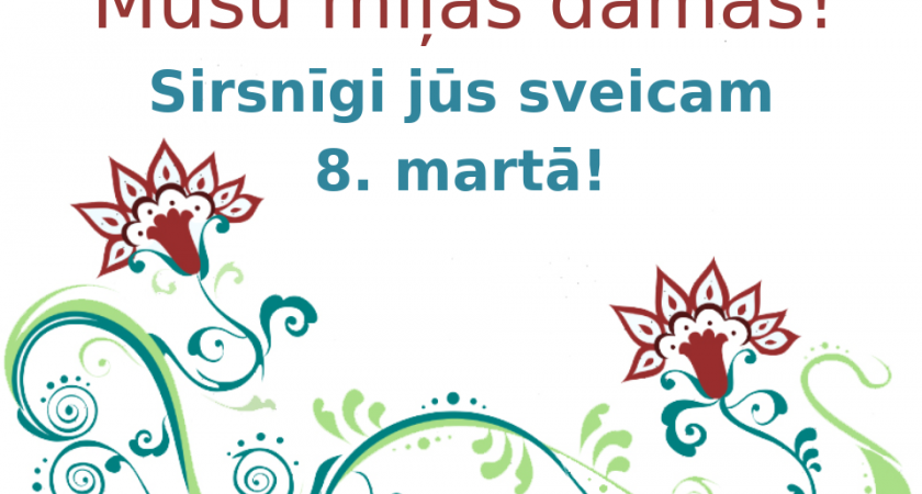 Ziedi un dziesmas 8. marta pasākumā