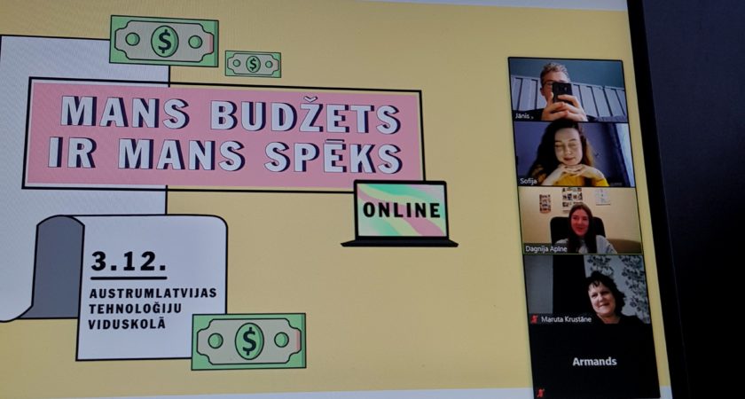 ATV realizēts jauniešu iniciatīvu projekts “Mans budžets ir mans spēks!”