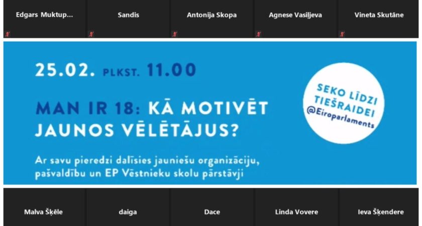 ATV jaunietes piedalās seminārā “Man ir 18: kā motivēt jaunos vēlētājus?”