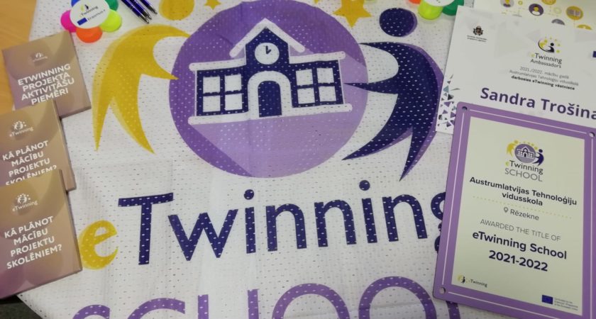 Austrumlatvijas Tehnoloģiju vidusskola saņem “eTwinning Skola” atzinības zīmi!