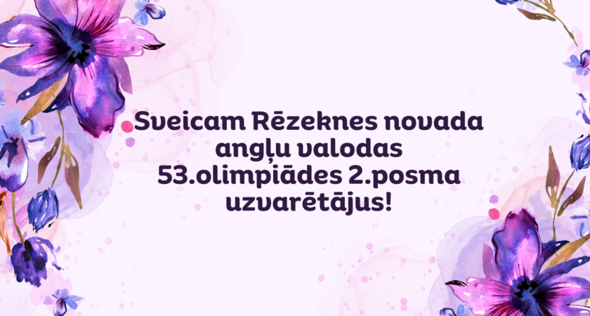 Sasniegumi angļu valodas olimpiādē