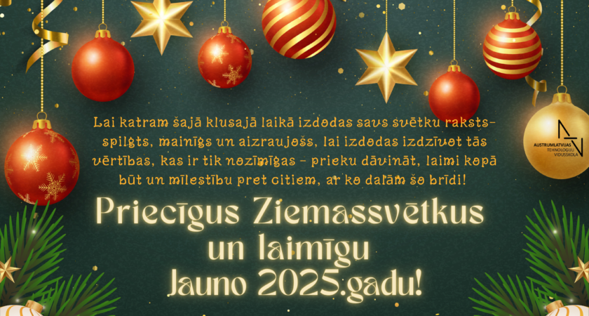 Priecīgus Ziemassvētkus un laimīgu Jauno 2025.gadu!