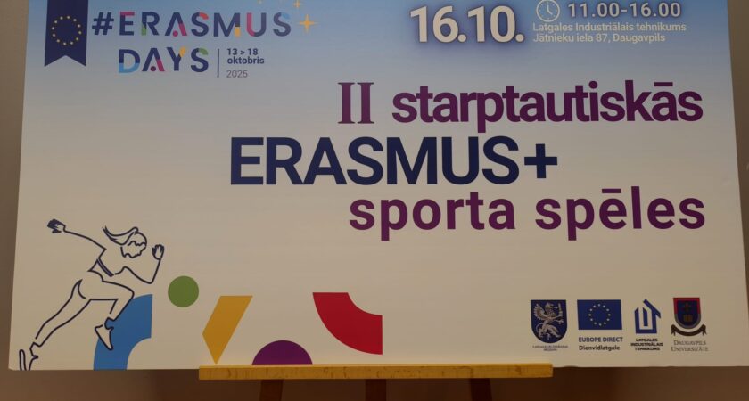Austrumlatvijas Tehnoloģiju vidusskolas komanda piedalās II Starptautiskajās Erasmus+ sporta spēlēs Daugavpilī