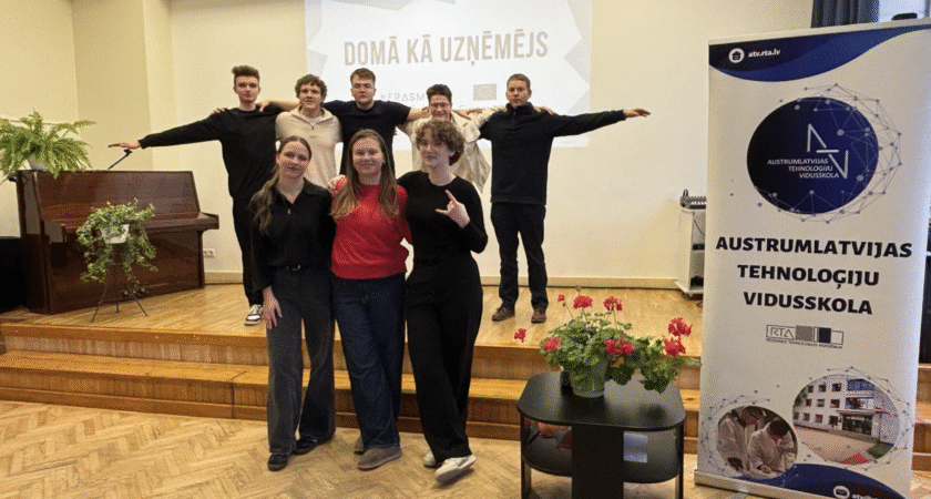 Erasmus diena RTU Austrumlatvijas Tehnoloģiju vidusskolā – “Domā kā uzņēmējs!”