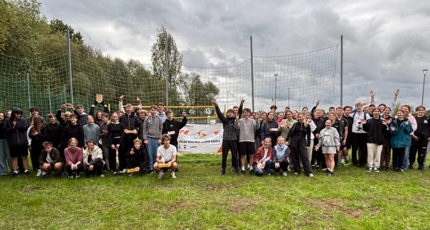 RTU Austrumlatvijas Tehnoloģiju vidusskolas jaunieši piedalās Latvijas Veselības sporta nedēļā